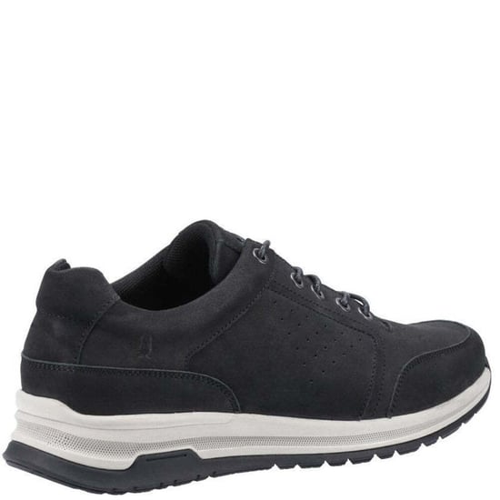 Hush Puppies Mens Joseph Nubuck Trainers (Black/White) - Image 4