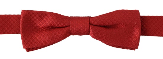 Corbata Papillon para Hombre Ajustable en Cuello de Seda 100% Roja de Dolce & Gabbana - Image 1