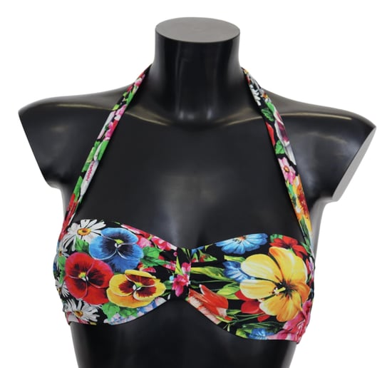 Top de bikini multicolor con estampado floral para mujer de Dolce & Gabbana - Image 1