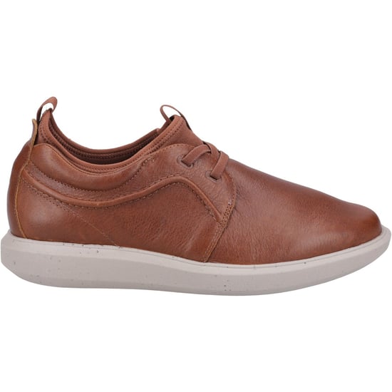 Hush Puppies Niles Leather Men's Cognac Lace-Up Shoes - Image 4