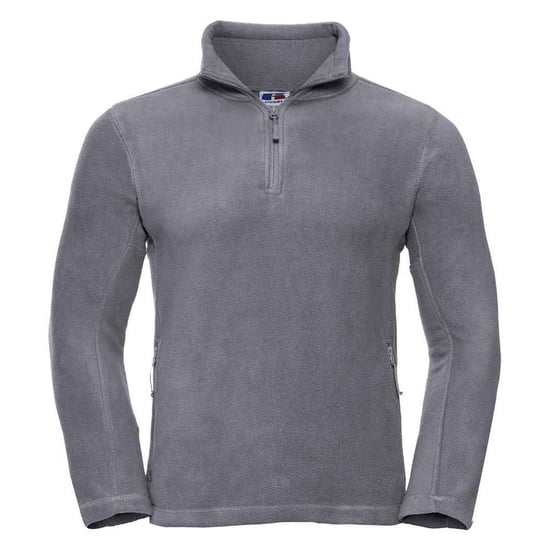 Russell Mens Zip Neck Outdoor Fleece Top (Convoy Grey) - Image 1
