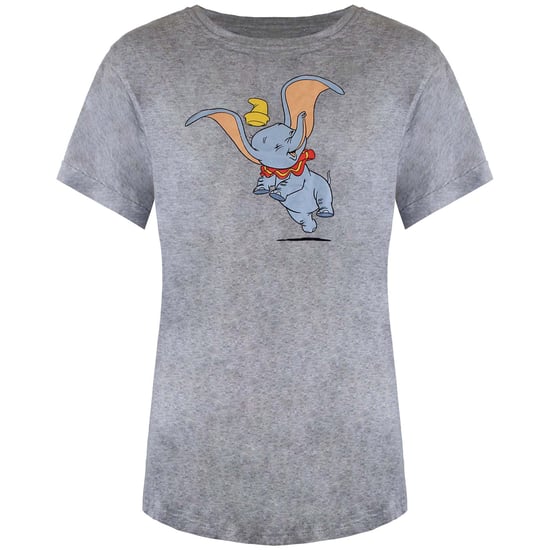 Disney Happy Dumbo Womens Grey T-Shirt - Image 1