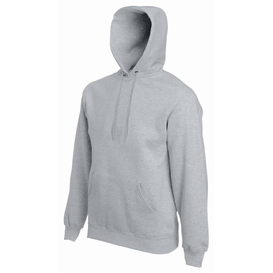 Fruit Of The Loom Mens Hooded Sweatshirt / Hoodie (Heather Grey) - Image 4