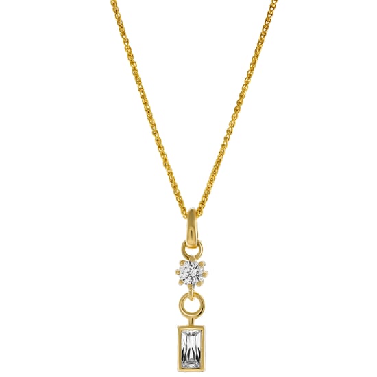 Orphelia 'Madelyn' Women's 925 Sterling Silver Pendant with Chain - Gold ZH-7583/G - Image 1