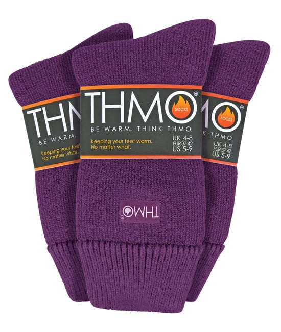 THMO - 3 Pack Multipack Calcetines gruesos de invierno para mujer con parte superior de confort - Image 1