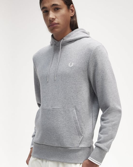 Sudadera con capucha de hombre Fred Perry con ribete - Image 4