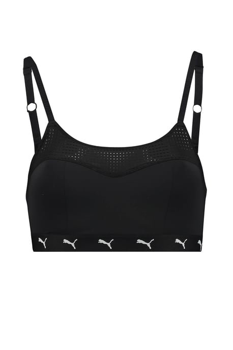 Top deportivo sin aros Puma negro - Image 1