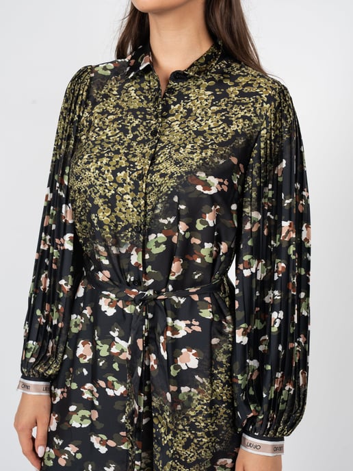 Liu Jo Vestido de mujer negro, verde - Image 4