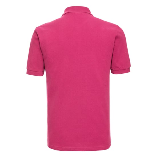 Russell Mens Classic Cotton Polo Shirt (Fuchsia) - Image 2