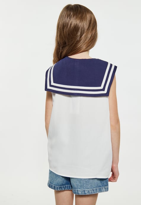 Dreimaster Blouse off-white - Image 4