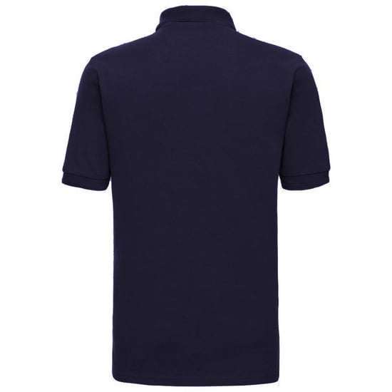 Russell Mens Ripple Collar & Cuff Short Sleeve Polo Shirt (French Navy) - Image 2