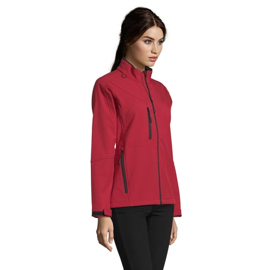 SOLS Womens/Ladies Roxy Soft Shell Jacket (Breathable, Windproof And Water Resistant) (Red) - Image 5