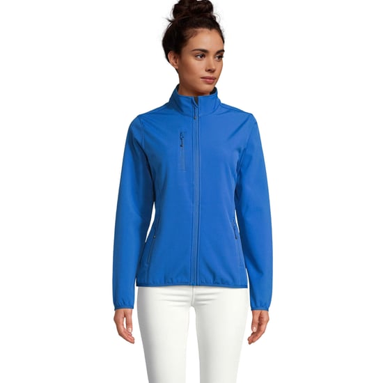 SOLS Womens/Ladies Falcon Zipped Soft Shell Jacket (Royal Blue) - Image 1