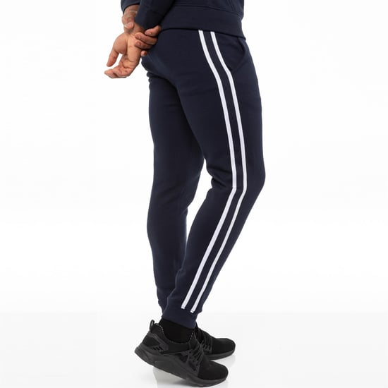 Pantalones de chándal azul marino para hombre Enzo Designer Menswear - Image 4
