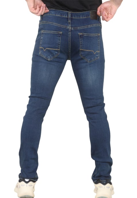 MYT Vaqueros ajustados para hombre Denim elástico en azul oscuro - Image 3