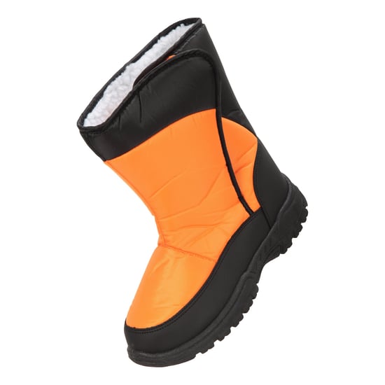 Mountain Warehouse Childrens/Kids Caribou Adaptive Striped Snow Boots (Orange) - Image 4