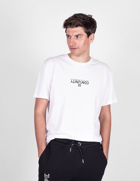 Les Hommes T-shirt Community del hombre negro, Blanco - Image 3