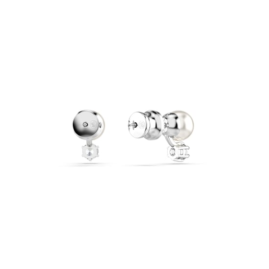 Swarovski 'Matrix' Women's Base Metal Stud Earrings - Silver 5694225 - Image 4