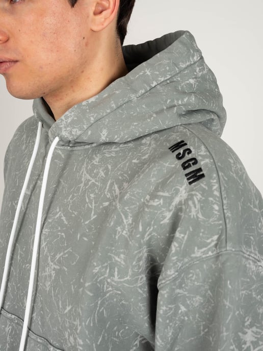 MSGM Sudadera Tie-Dye Hombre Gris - Image 5