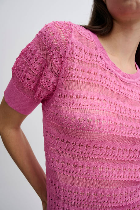 ICHI gebreide top IHMARINDA roze - Image 3