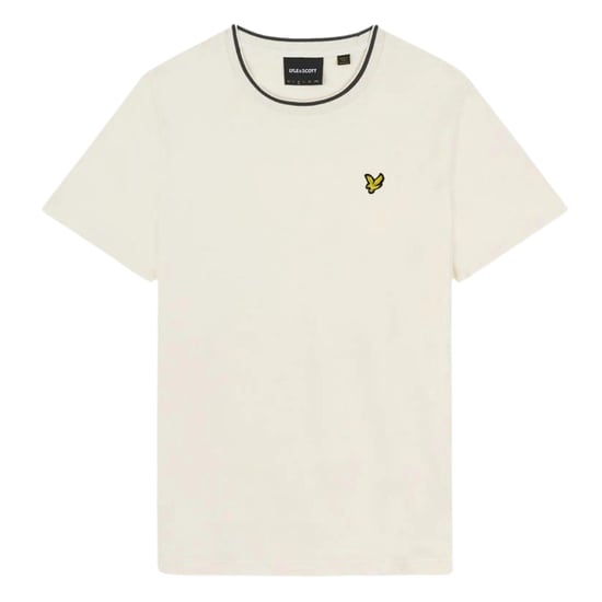 Camiseta de tiza con cuello ribeteado de Lyle & Scott - Image 1