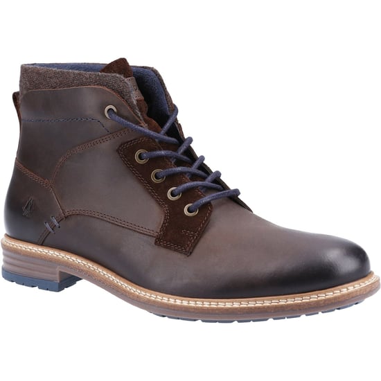 Hush Puppies Joel Leather Men's Brown Boots - Image 1