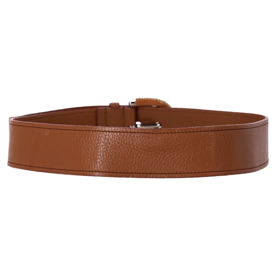 Prada Grained Belt in Brown Leather - Image 3
