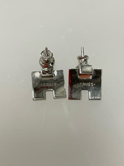 Hermès Eileen Earrings in Silver Metal - Image 3
