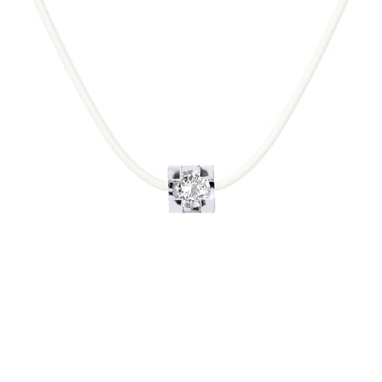 DIADEMA - Necklace Transparent Nylon - Real Diamond