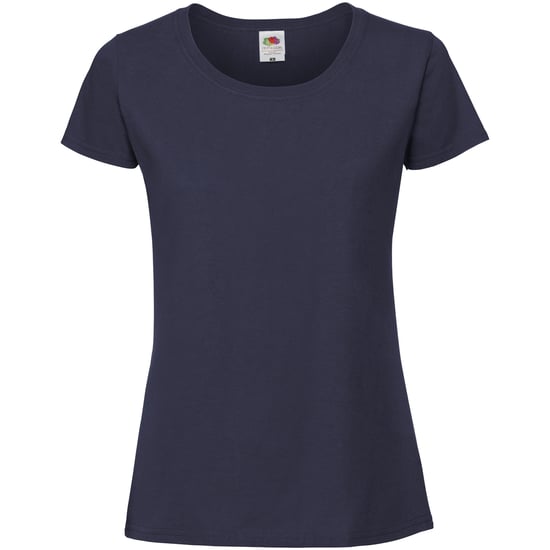 Fruit Of The Loom Womens/Ladies Fit Ringspun Premium Tshirt (Navy) - Image 1