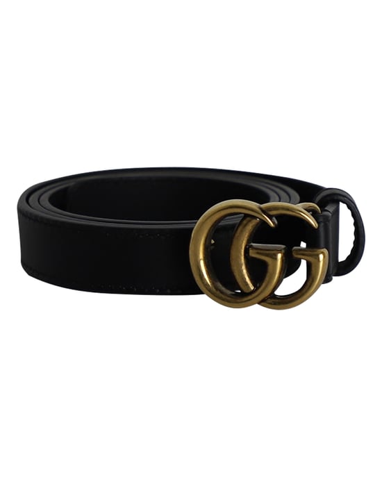 Gucci GG Marmont Buckle Belt 75 in Black Leather - Image 1