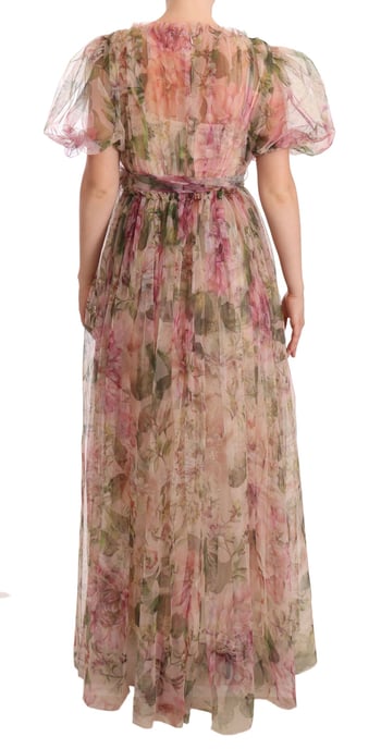 Vestido Largo Maxi con Estampado Floral de Dolce & Gabbana - Image 3