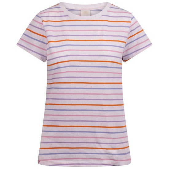 Trespass Womens/Ladies Michaela Striped T-Shirt (White/Multicoloured) - Image 1