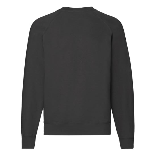 Fruit Of The Loom Mens Classic 80/20 Raglan Sweatshirt (Black) - Image 2