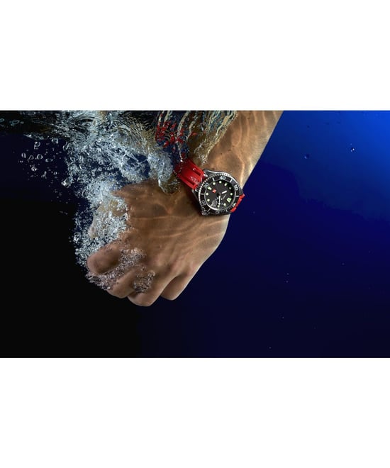 Timex Deep Water Tiburon Automatic Men's Red Watch TW2W21000 - Image 5