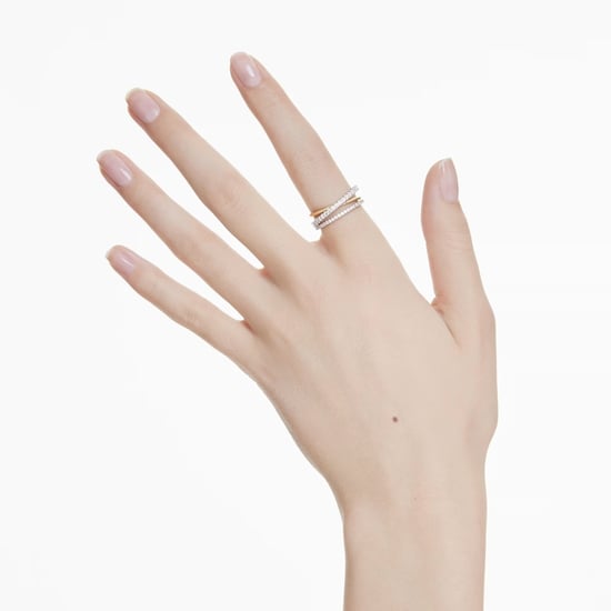 Swarovski 'Hyperbola' Women's Base Metal Ring - Silver/Gold 5689729 - Image 5