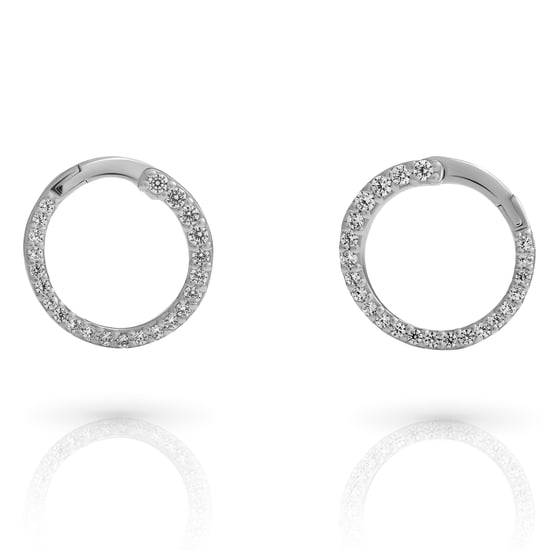 Orphelia 'Glamour' Women's 925 Sterling Silver Drop Earrings - Silver ZO-7549 - Image 1