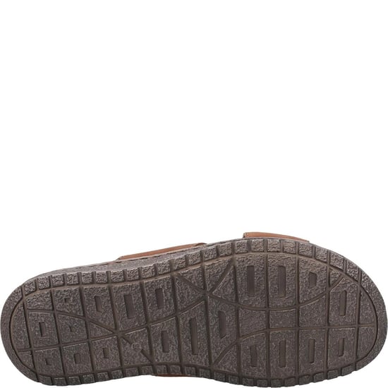 Hush Puppies Mens Nile Crossover Leather Sandals (Brown) - Image 4
