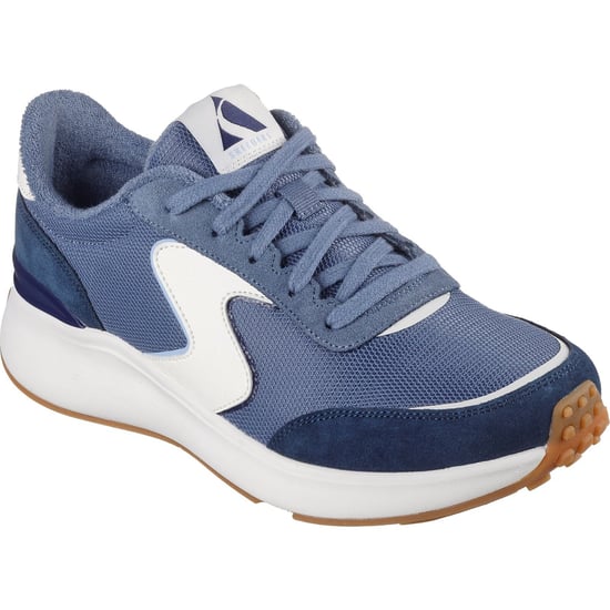 Skechers BLVD Retro Runner Leather Women's Navy Trainers - Image 1