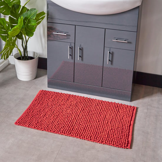 Alfombra de baño de algodón tejido antideslizante Bobble - Image 2