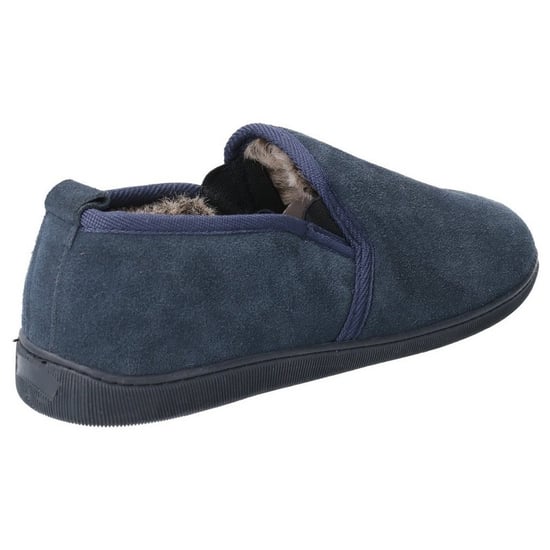 Hush Puppies Mens Arnold Slip On Leather Slipper (Navy) - Image 4