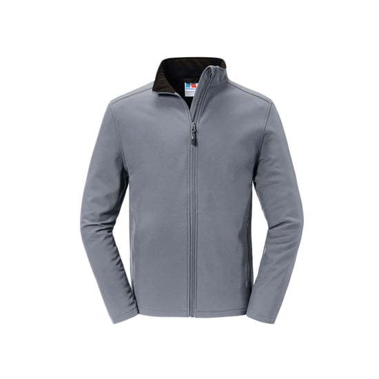 Russell Mens Essential Recycled Soft Shell Jacket (Iron) - Image 1