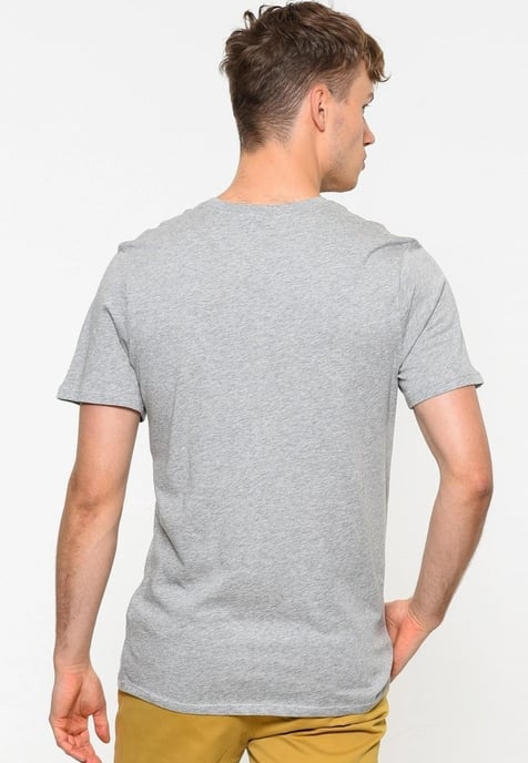 Camiseta bordada Futura en gris jaspeado y logo plateado de Nike - Image 2