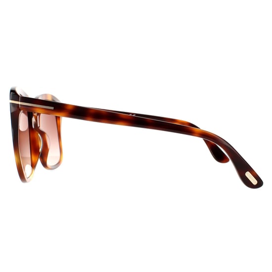 Gafas de sol rectangulares para mujer Tom Ford en rubio habano marrón gradiente - Image 3
