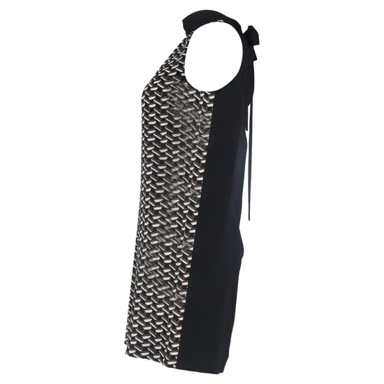 Prada Printed Mini Back Ribbon Dress in Multicolor Viscose - Image 2