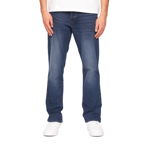 Crosshatch Mens Princed Denim Jeans (Dark Wash) - Image 1