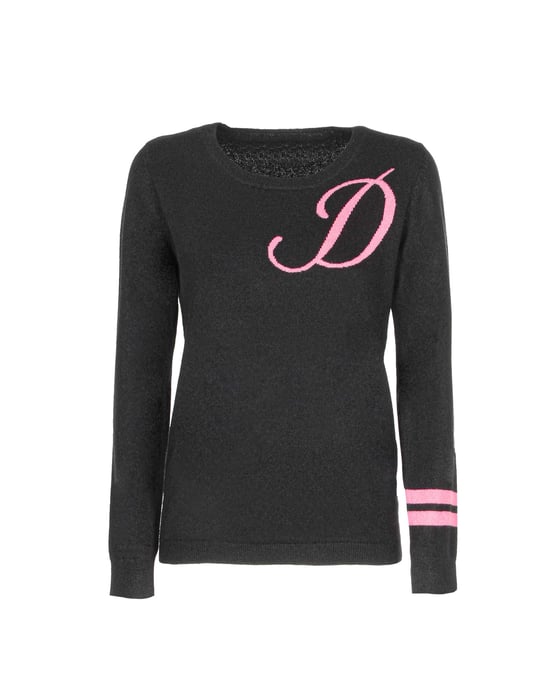 Crown Of Edinburgh Cashmere Crew Neck Sweater Stockbridge Black D