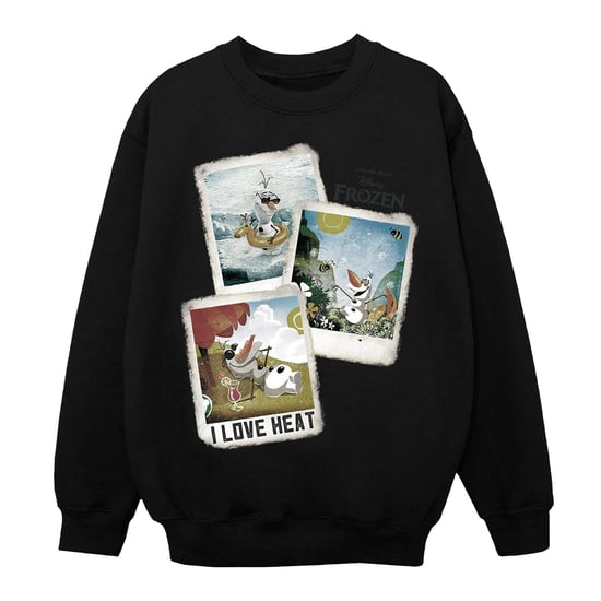 Disney Boys Frozen Olaf Polaroid Sweatshirt (Black)