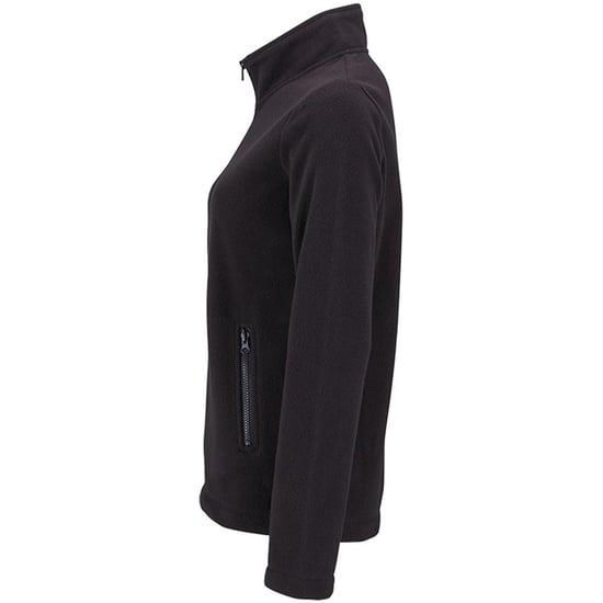 SOLS Womens/Ladies Norman Fleece Jacket (Black) - Image 3