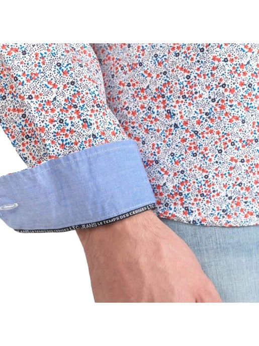 Camisa de hombre Le Temps Des Cerises Rodel con estampado floral - Image 4